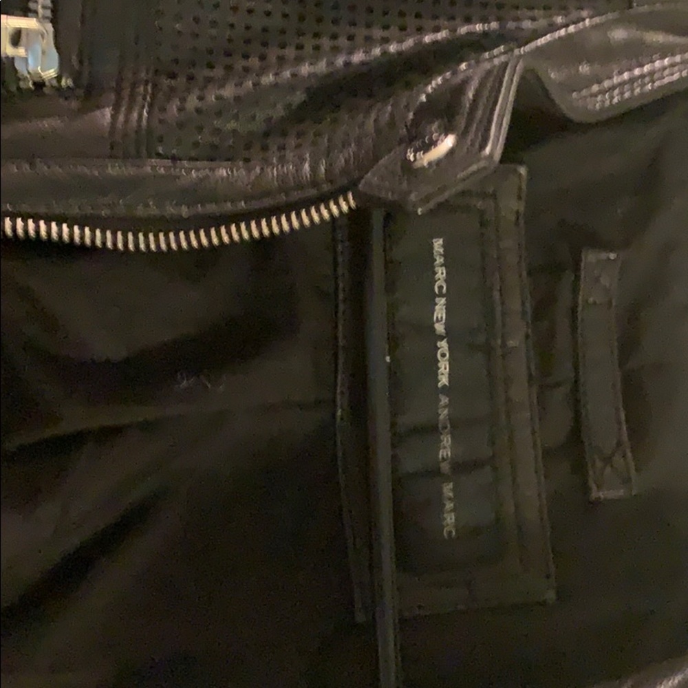 Marc New York - Andrew Marc Black Leather Jacket - Picture 3 of 3